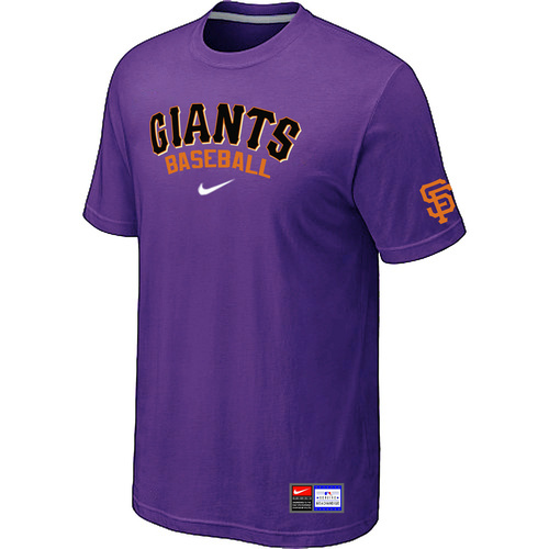 San Francisco Giants Purple Nike Short Sleeve Practice T-Shirt