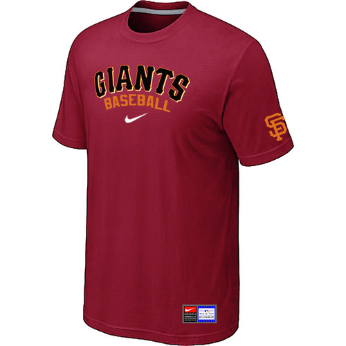 San Francisco Giants Red Nike Short Sleeve Practice T-Shirt