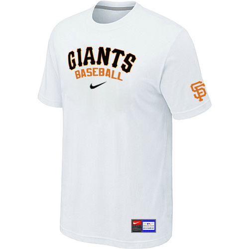 San Francisco Giants White Nike Short Sleeve Practice T-Shirt