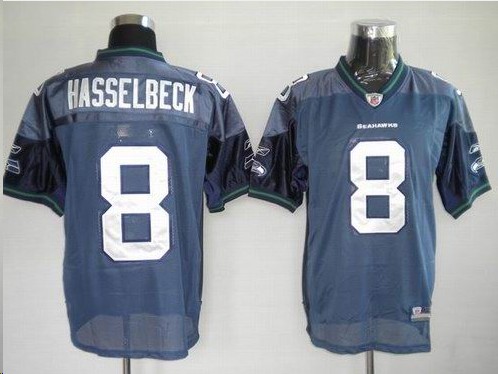 Seahawks 8 Matt Hasselbeck blue Jerseys
