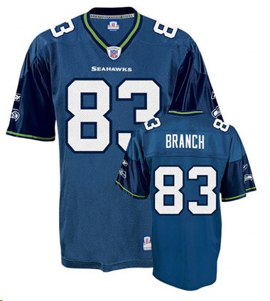 Seahawks 83 Deion Branch blue Jerseys