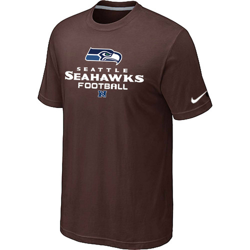 Seattle Seahawks Critical Victory Brown T-Shirt