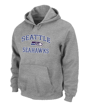 Seattle Seahawks Heart & Soul Pullover Hoodie Black Grey