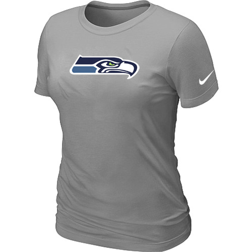 Seattle Seahawks L.Grey Women's Logo T-Shirt