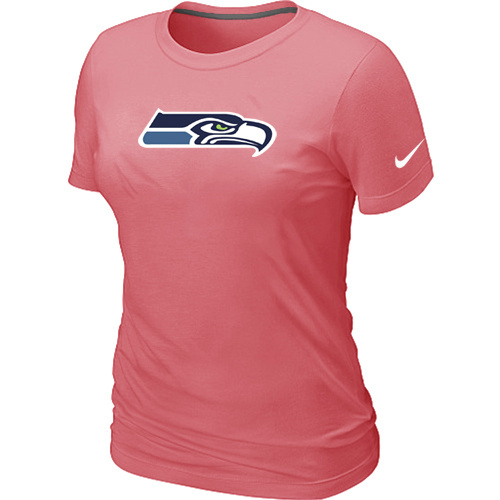 Seattle Seahawks Pink Women's Logo T-Shirt