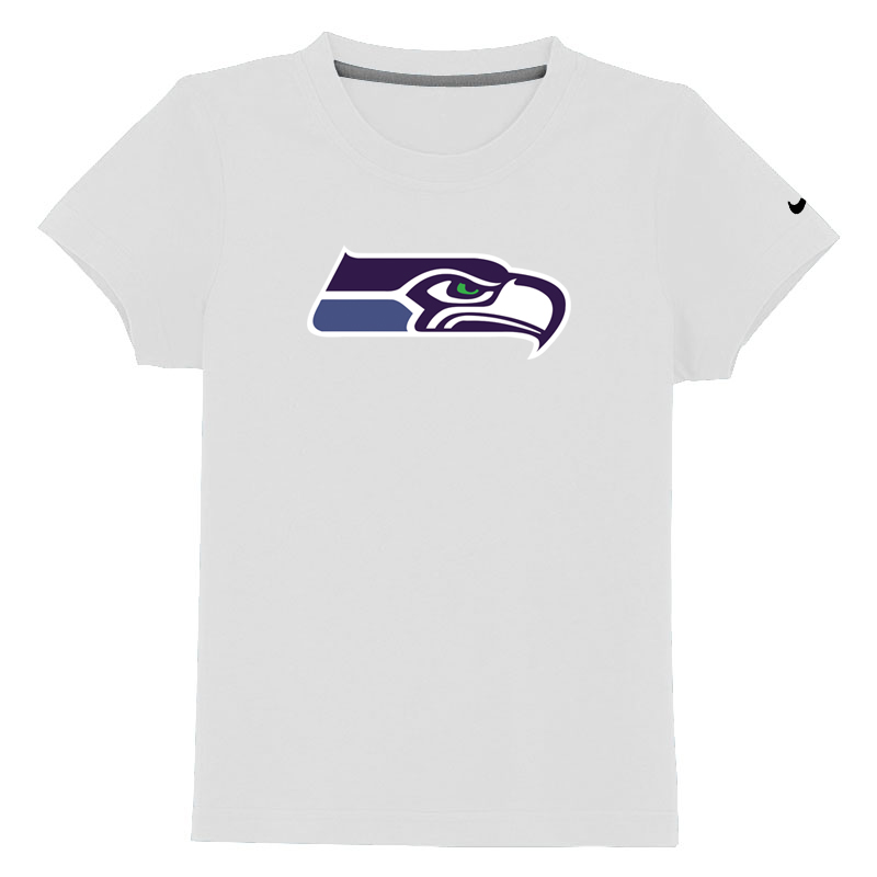 Seattle Seahawks Sideline Legend Authentic Logo Youth T-Shirt White