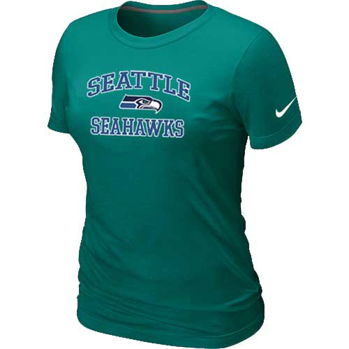 Seattle Seahawks Women's Heart & Soul L.Green T-Shirt