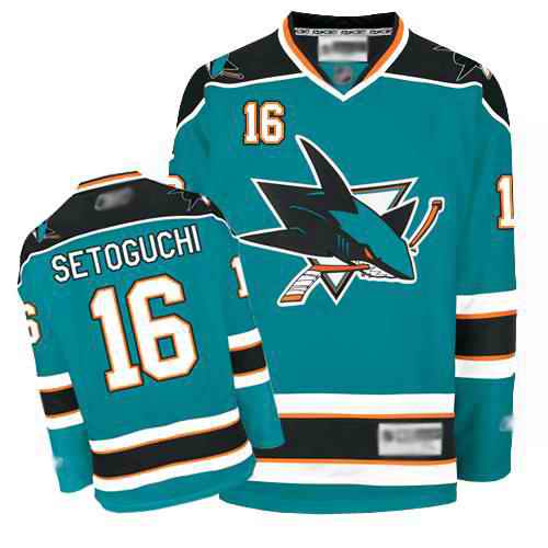 Sharks 16 Setoguchi Blue Jerseys Sharks 16 Setoguchi Blue Jerseys