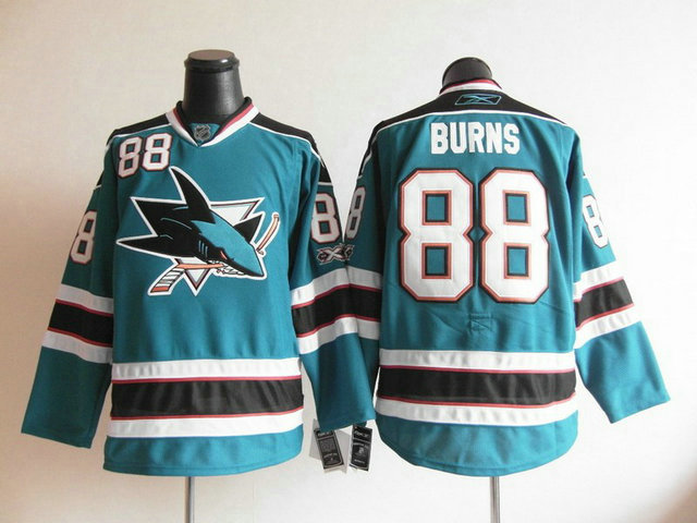 Sharks 88 Burns Green Jerseys
