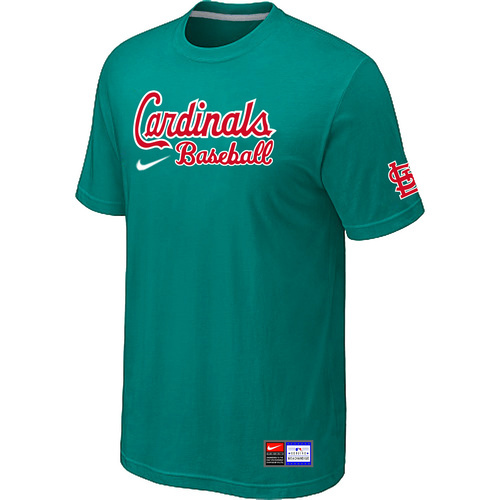 St. Louis Cardinals Green Nike Short Sleeve Practice T-Shirt