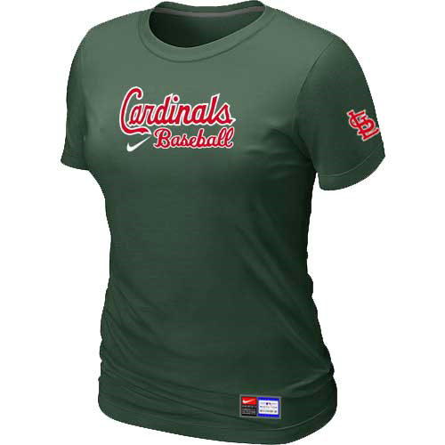 St. Louis Cardinals Nike Women's D.Green Short Sleeve Practice T-Shirt