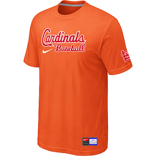 St. Louis Cardinals Orange Nike Short Sleeve Practice T-Shirt - Click Image to Close