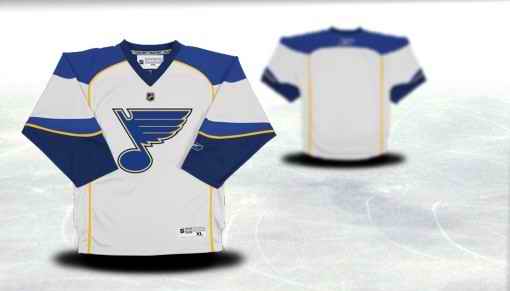 St.Louis Blues Youth Customized White Jersey