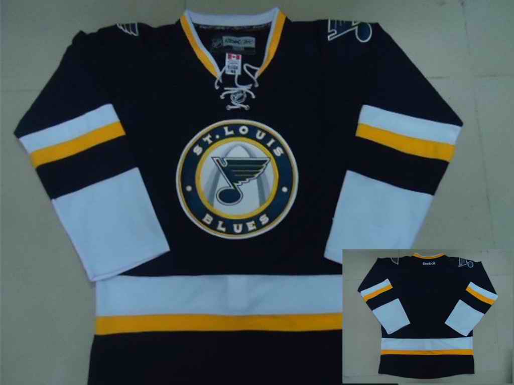 St.Louis Blues blank black jerseys - Click Image to Close