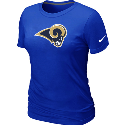 St.Louis Rams Blue Women's Logo T-Shirt