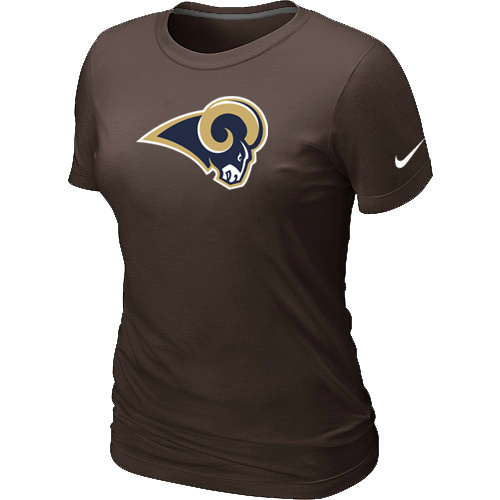 St.Louis Rams Brown Women's Logo T-Shirt St.Louis Rams Brown Women's Logo T-Shirt