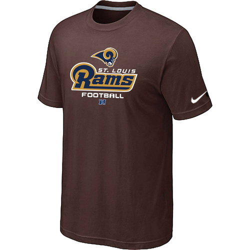 St.Louis Rams Critical Victory Brown T-Shirt