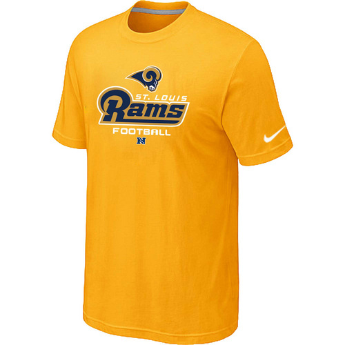 St.Louis Rams Critical Victory Yellow T-Shirt