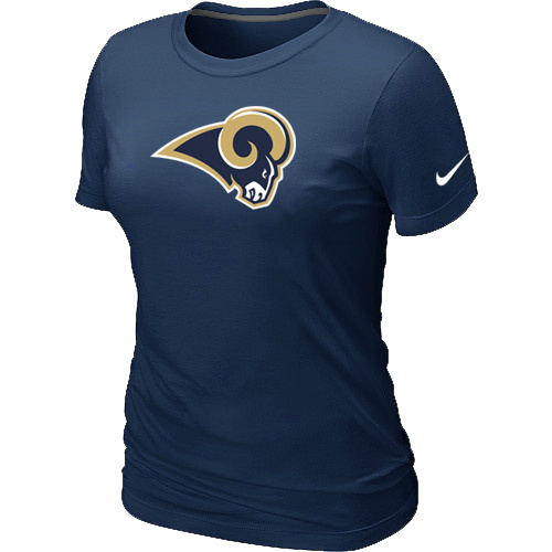 St.Louis Rams D.Blue Women's Logo T-Shirt