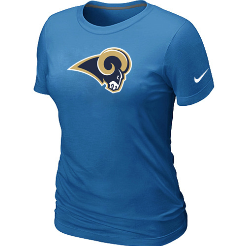 St.Louis Rams L.blue Women's Logo T-Shirt