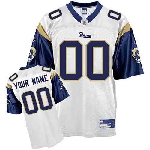 St.Louis Rams Youth Customized White Jersey