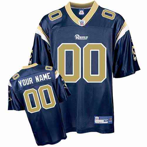 St.Louis Rams Youth Customized blue Jersey