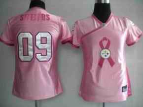 Steelers 09 Breast Cancer Awareness pink Women Jerseys