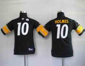 Steelers 10 Holmes black kids Jerseys
