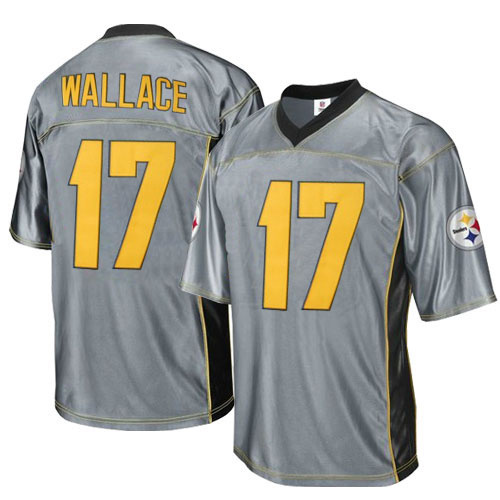 Steelers 17 Wallace Grey Jersey