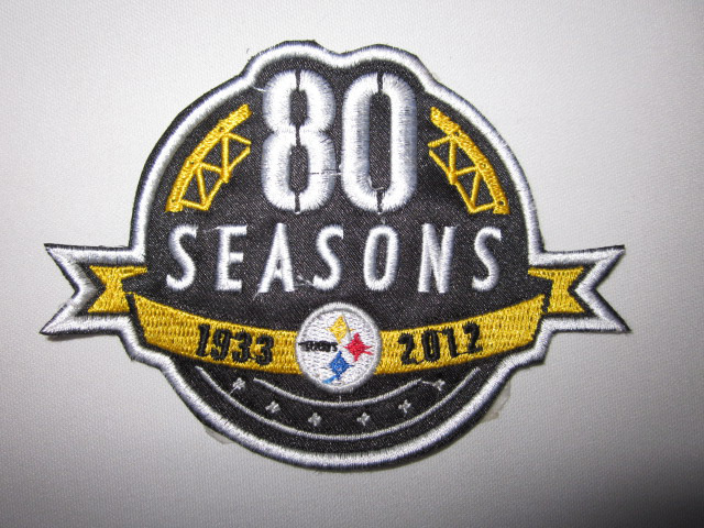Steelers 1993-2012 80 seasons patch - Click Image to Close