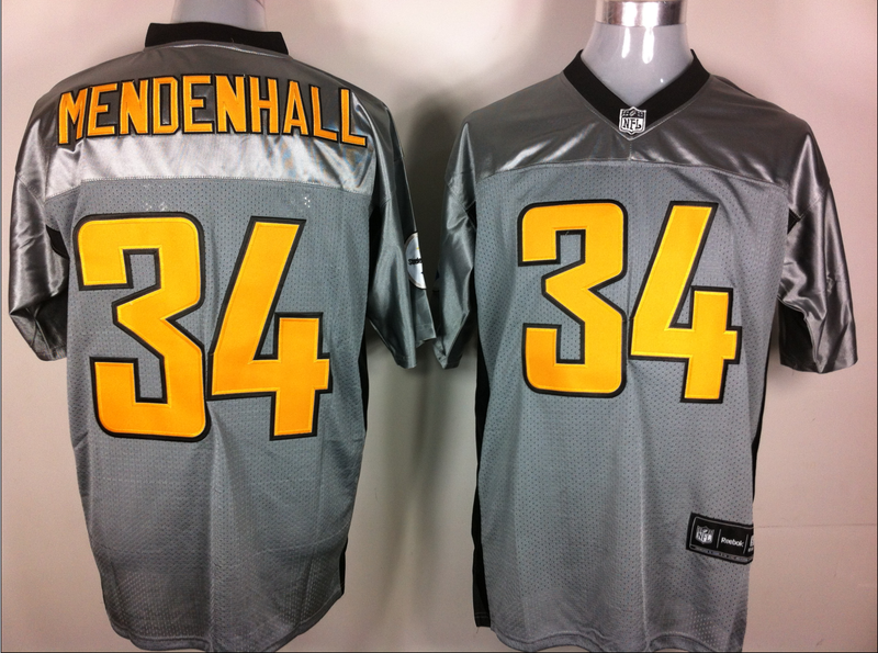 Steelers 34 Mendenhall Grey Jerseys