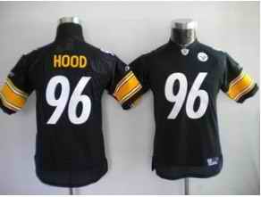 Steelers 96 Hood black kids Jerseys