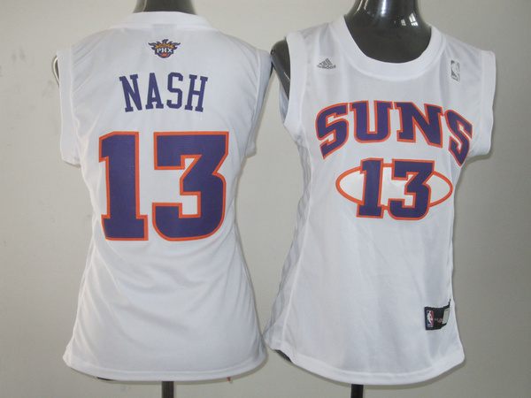 Suns 13 Nash White Women Jersey - Click Image to Close