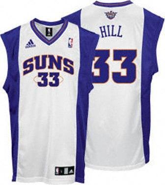 Suns 33 Grant Hill White Jerseys