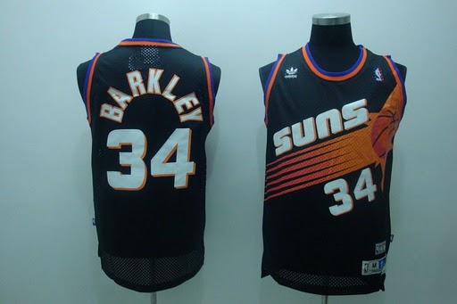 Suns 34 Barkley Black Jerseys