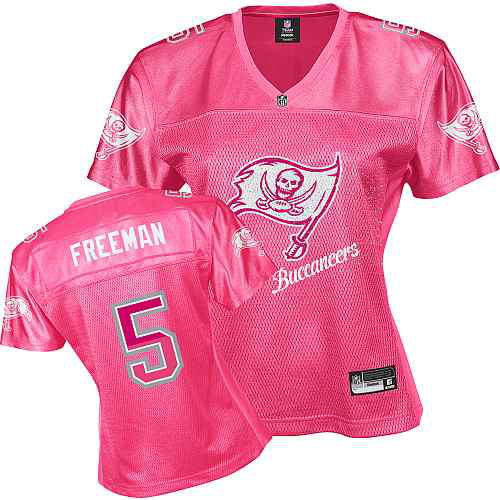 Tampa Bay Buccaneers 5 FREEMAN pink Womens Jerseys