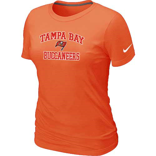 Tampa Bay Buccaneers Women's Heart & Soul Orange T-Shirt