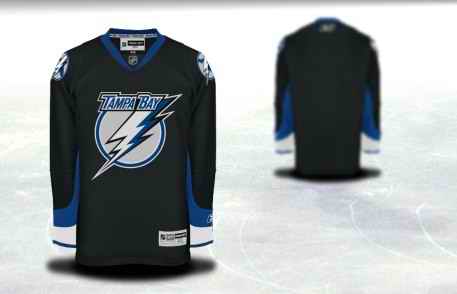 Tampa Bay Lightning Men Customized Black Jersey