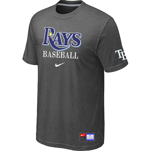 Tampa Bay Rays D.Grey Nike Short Sleeve Practice T-Shirt
