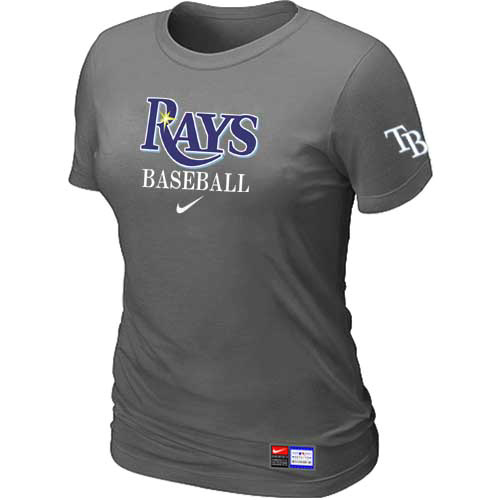 Tampa Bay Rays Nike Women's D.Grey Short Sleeve Practice T-Shirt