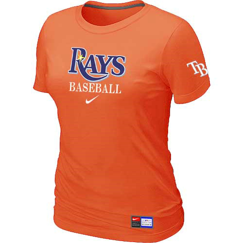 Tampa Bay Rays Nike Women's Orange Short Sleeve Practice T-Shirt