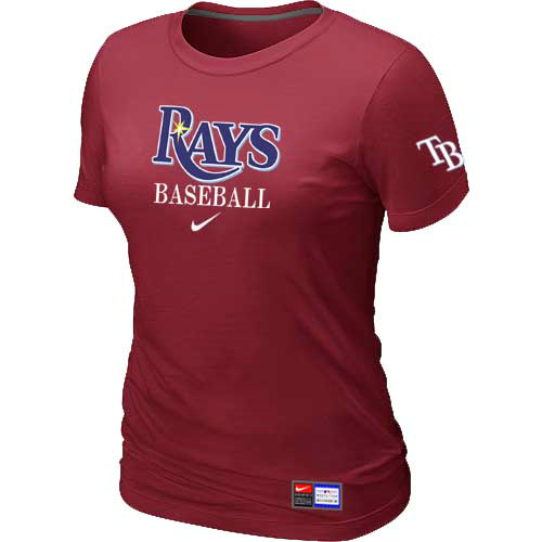 Tampa Bay Rays Nike Women's Red Short Sleeve Practice T-Shirt