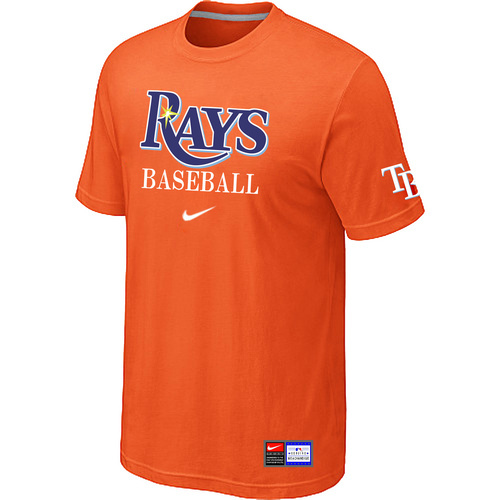 Tampa Bay Rays Orange Nike Short Sleeve Practice T-Shirt