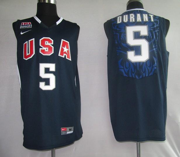 Team USA 5 Durant Blue Jerseys