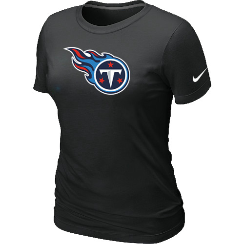 Tennessee Titans Black Women's Logo T-Shirt