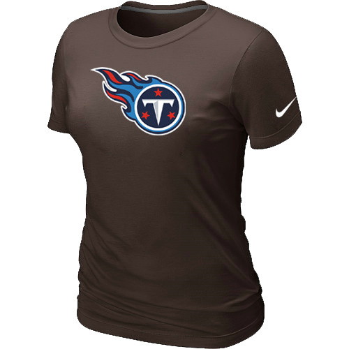 Tennessee Titans Brown Women's Logo T-Shirt