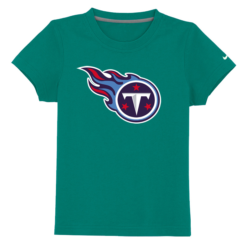 Tennessee Titans Sideline Legend Authentic Logo Youth T-Shirt Green - Click Image to Close