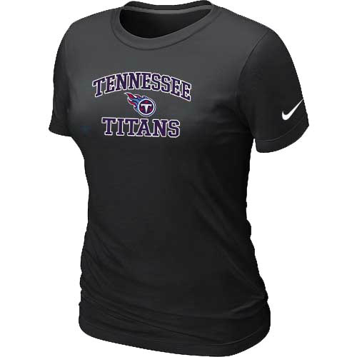Tennessee Titans Women's Heart & Soul Black T-Shirt