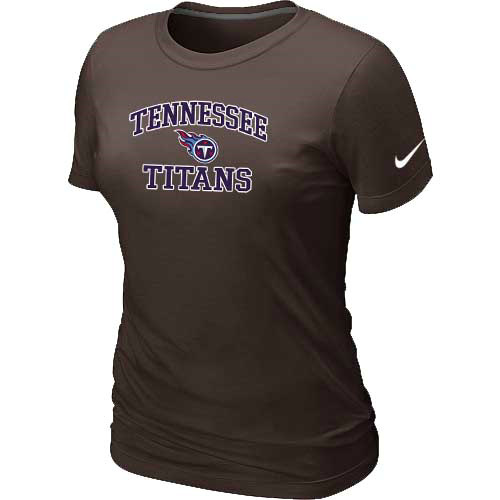 Tennessee Titans Women's Heart & Soul Brown T-Shirt