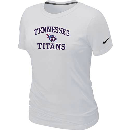 Tennessee Titans Women's Heart & Soul White T-Shirt